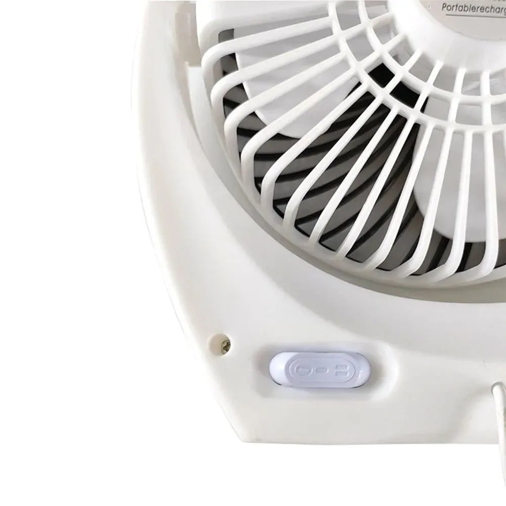 Solarbetriebener Campingventilator mit USB - Tragbarer Solarventilator für Outdoor-Camping, Wandern, Angeln, Reisen | Brehn