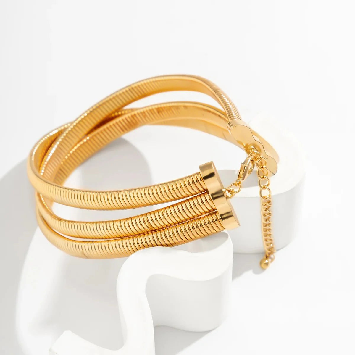 Brehn | Dreilagiger gestapelter Chunky Choker Halskette