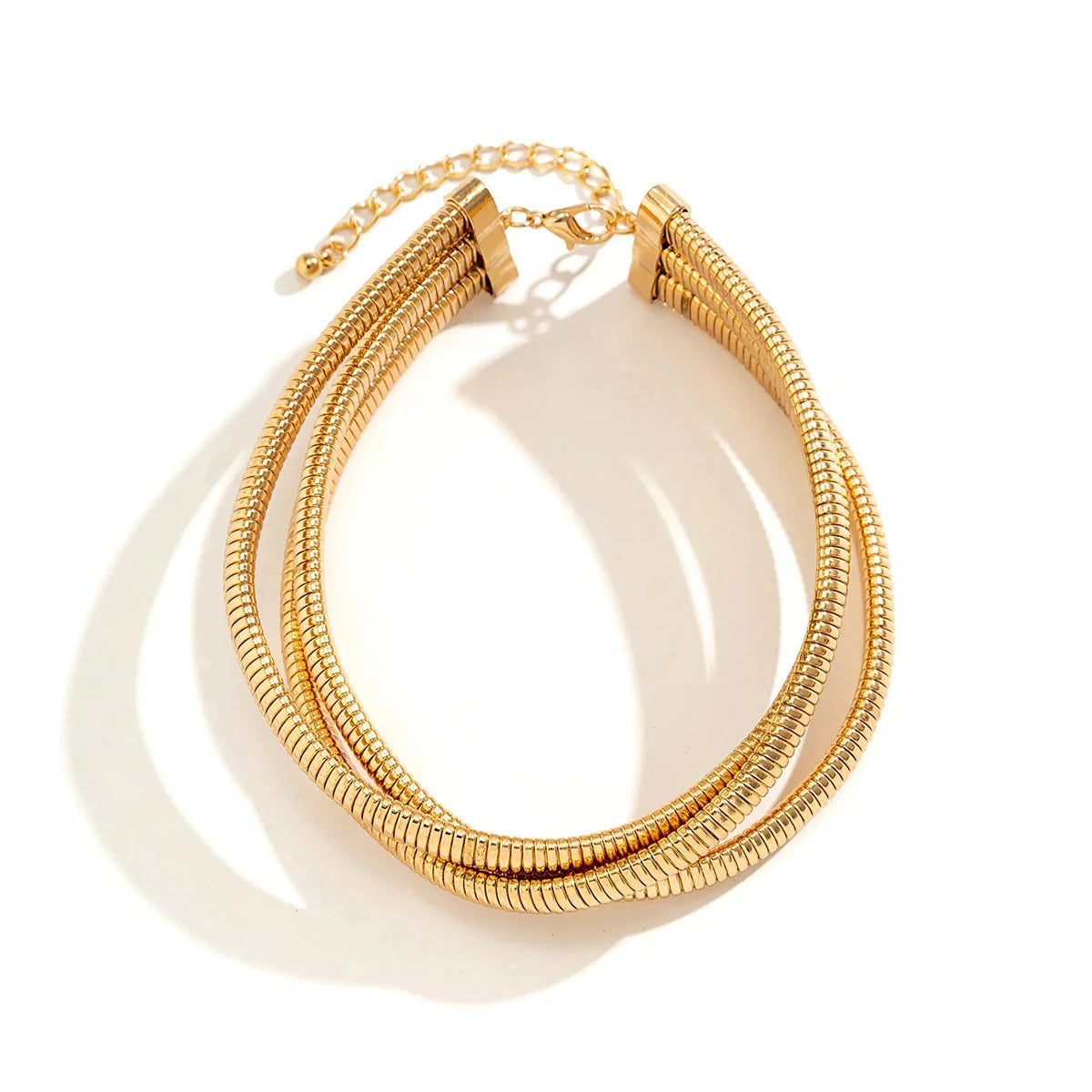 Brehn | Dreilagiger gestapelter Chunky Choker Halskette