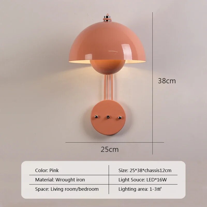 Brehn | ShroomLite Wandleuchte - Kreative Beleuchtung für modernes Interieur