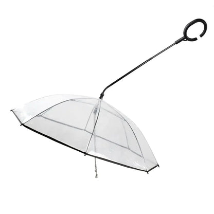 Transparenter Regenschirm für Hunde
