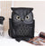 PU-Leder Eulenprint-Rucksack für Damen – Mehrfach-Taschen-Design | Brehn