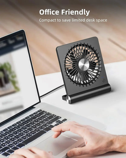 Ultra Leiser USB Tischventilator - Leistungsstark - Kompakt - Energiesparend | Brehn