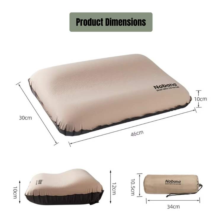 AirRest Campingkissen aufblasbar ergonomisch | Brehn