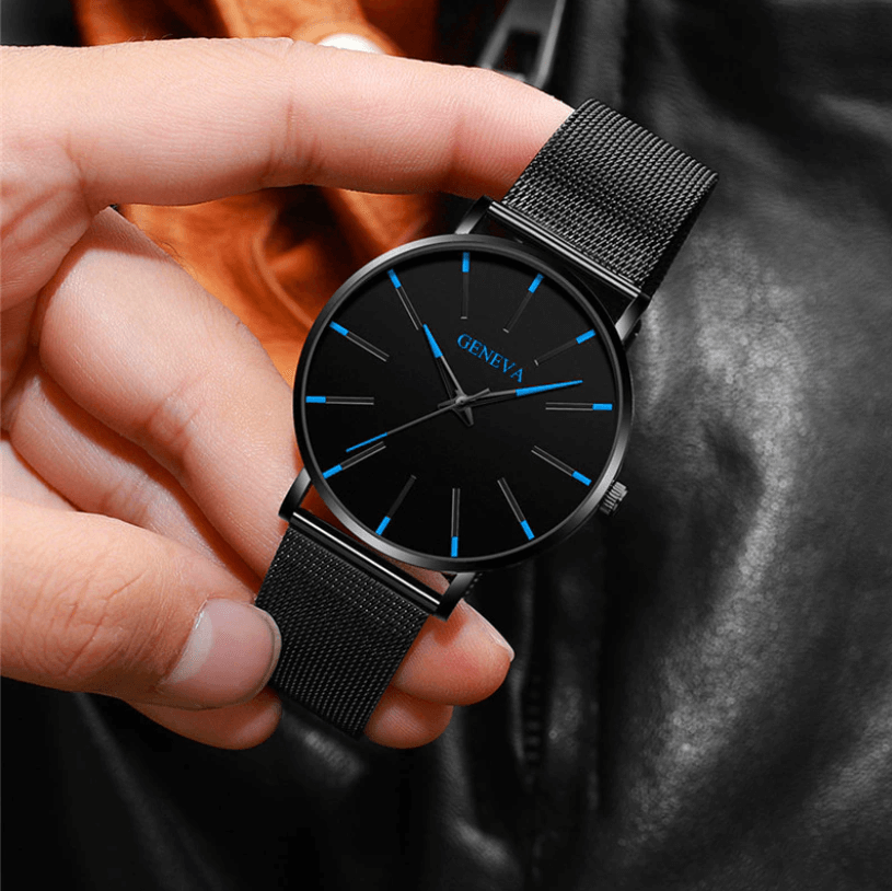 Ultradünne minimalistische Business-Uhr für Herren