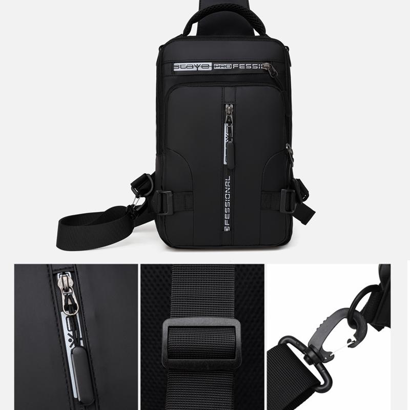 Umhängetasche mit USB-Ladegerät | Brehn