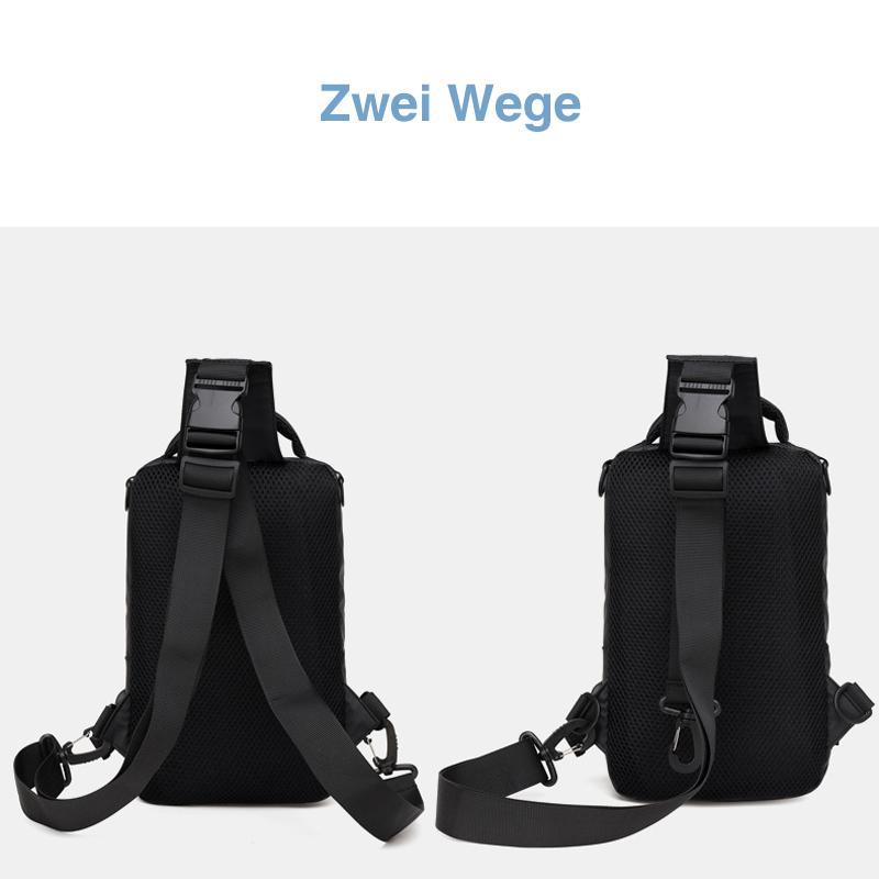 Umhängetasche mit USB-Ladegerät | Brehn