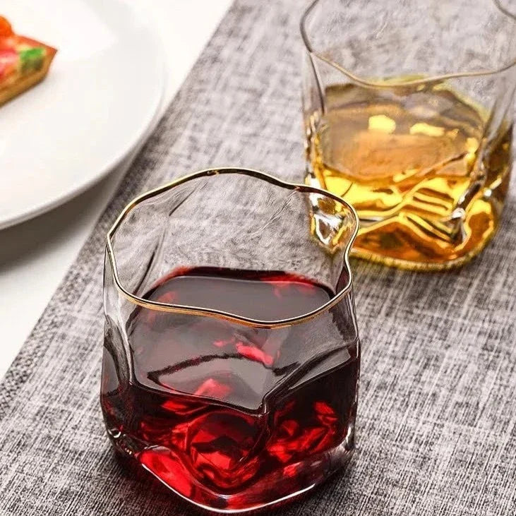 Texturiertes Whiskeyglas 2-teilige Set Brehn