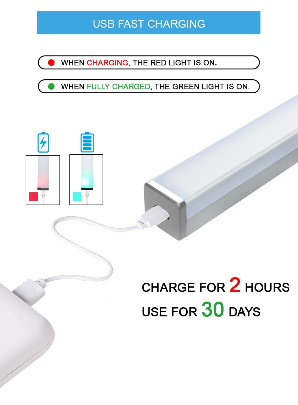 Brehn | USB wiederaufladbare Bewegungs-LED-Leuchte