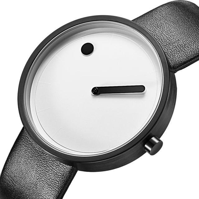 Brehn | IcoolGadgets Quarz Uhr Herren Luxus Freizeit Schwarz Japan Quarz Uhr Einfache Designer Mode Uhr männlich