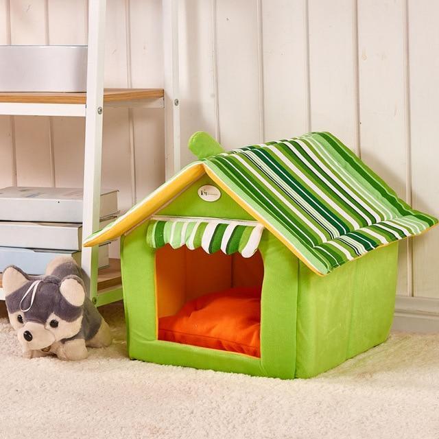 Brehn | Innenhundhaus/Katzenhaus Hundebett/Katzenbett Haustierbett für kleine bis mittelgroße Tiere