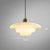 AuraBeam Licht – Minimalistische cremefarbene LED-Pendelleuchte aus Glas | Brehn
