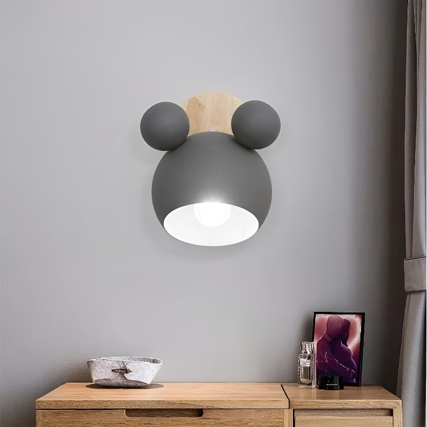 Wandleuchte im Mickey-Mouse-Design - dekorativ und modern | Perfekt für Kinderzimmer und Woonkamer