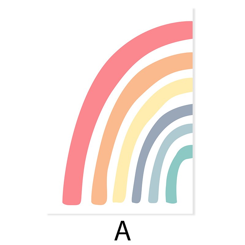 Buntes Regenbogenregentropfen Spiel den ganzen Tag - Leinwand Wandkunst Druck