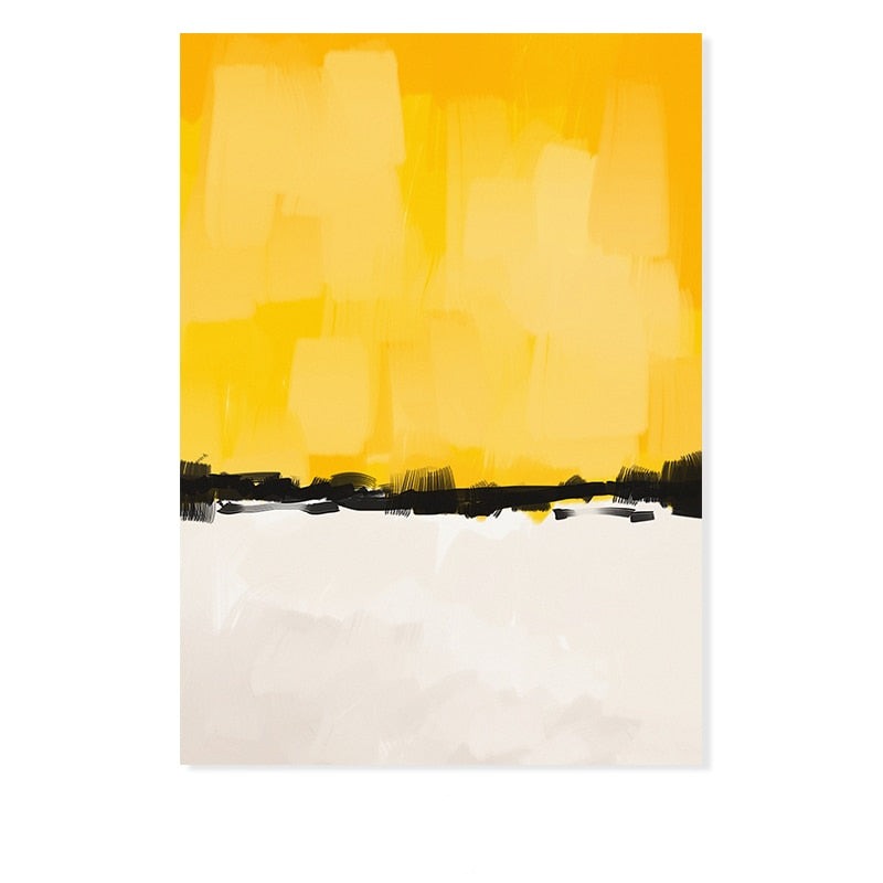 Abstract Multi Farben Pinselstrich - Leinwand Wandkunst Druck