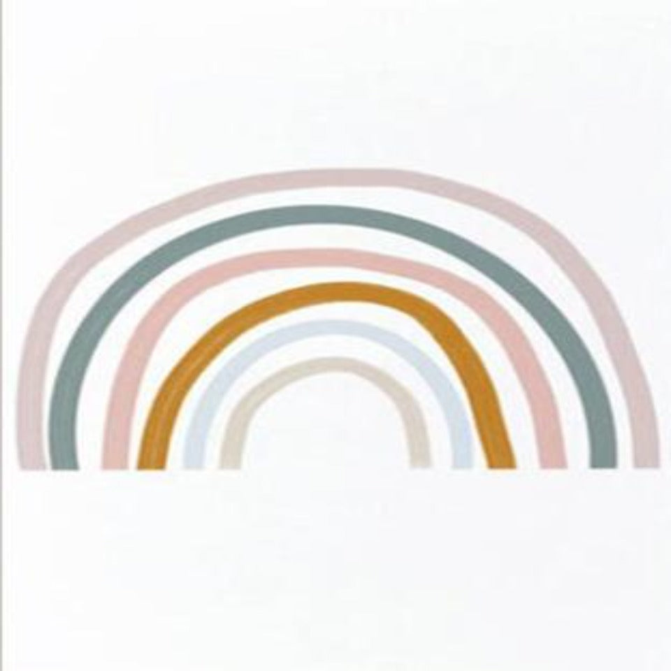 Russisches Alphabet Regenbogen Kinderzimmer - Leinwandbild
