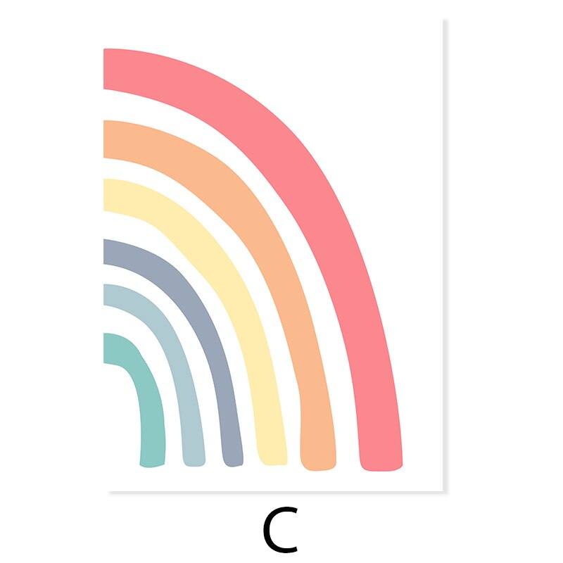 Buntes Regenbogenregentropfen Spiel den ganzen Tag - Leinwand Wandkunst Druck