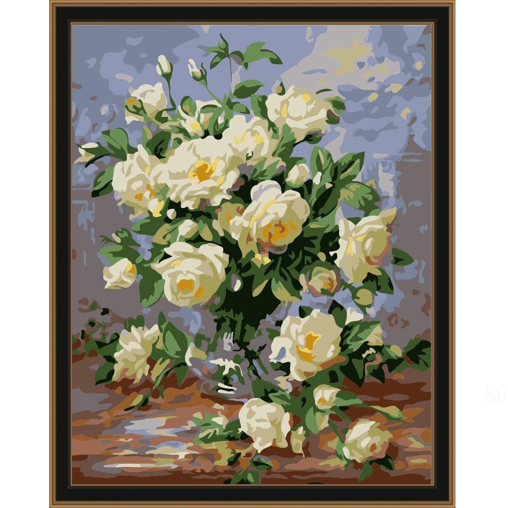 Vase of Roses - Van-Go Malen nach Zahlen Set | Brehn