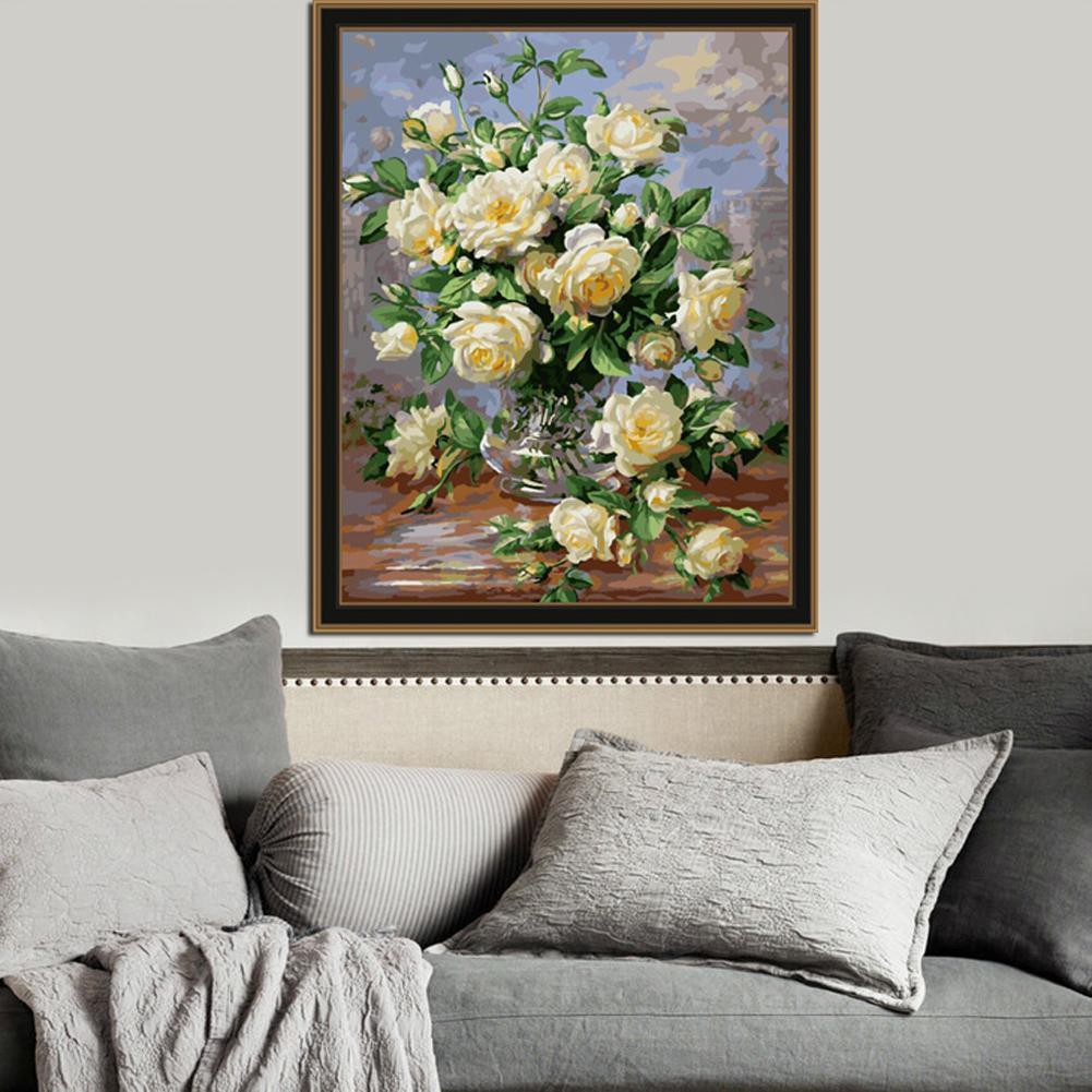 Vase of Roses - Van-Go Malen nach Zahlen Set | Brehn