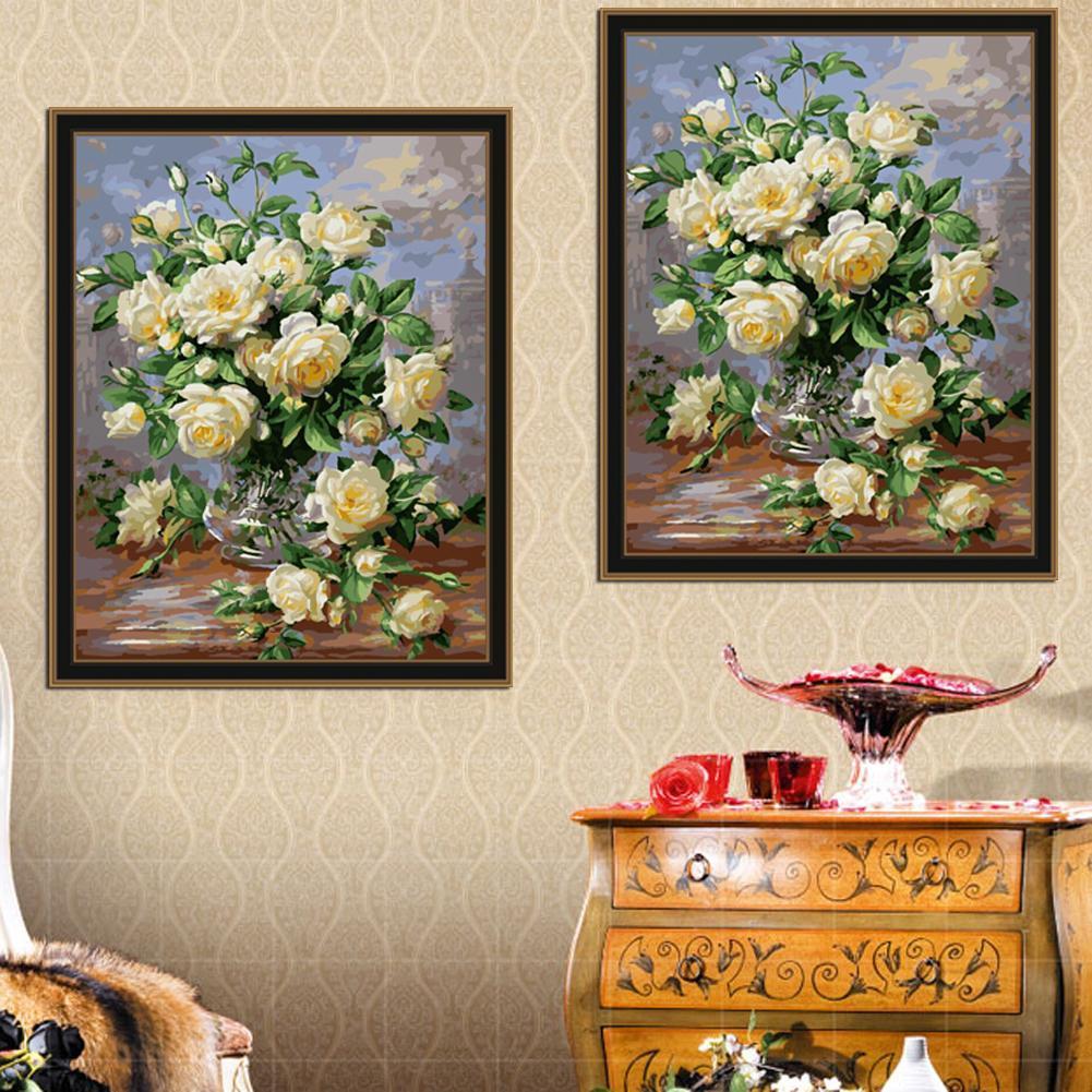 Vase of Roses - Van-Go Malen nach Zahlen Set | Brehn