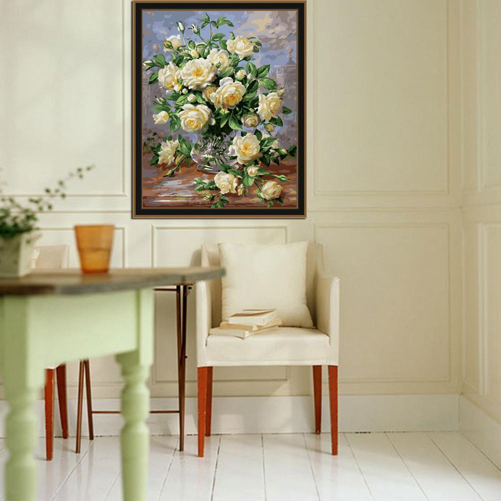 Vase of Roses - Van-Go Malen nach Zahlen Set | Brehn
