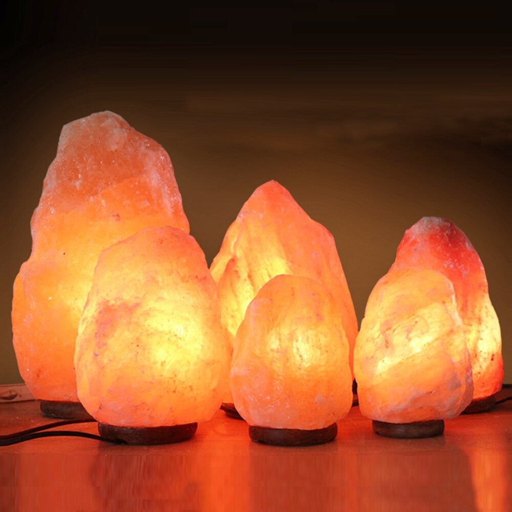 Echte 2 bis 3 kg Himalaya-Salzlampe mit sanfter Beleuchtung | Brehn