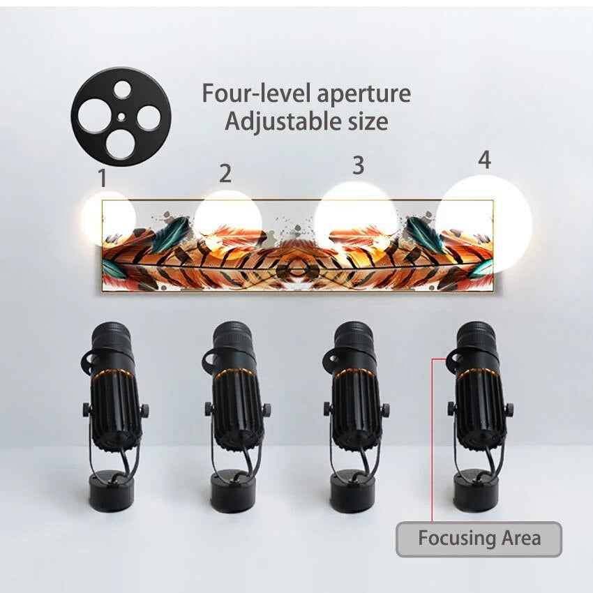 Verstellbarer LED-Deckenstrahler aus Aluminium