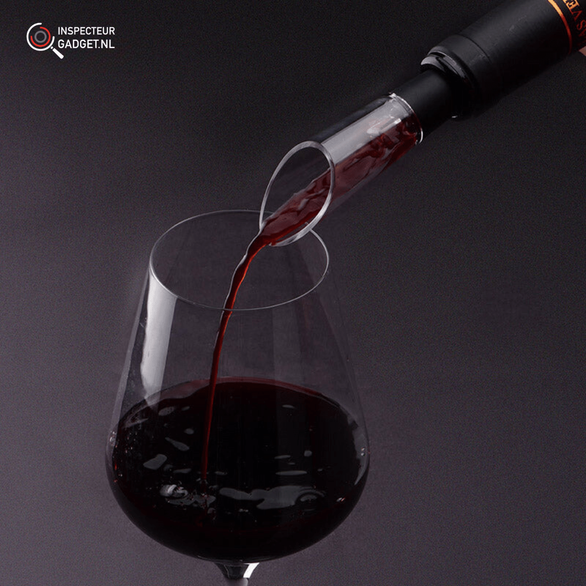 Vinolux 4-in-1 Elektrisches Weinöffner-Set – Korkenzieher, Folienschneider, Belüfter & Vakuumverschluss