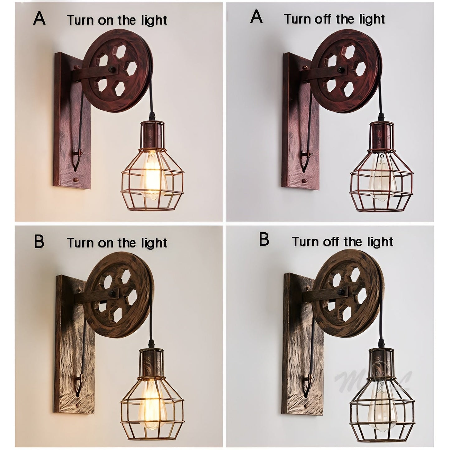 Brehn | Vintage Industrial LED Wandleuchte - IronGlare