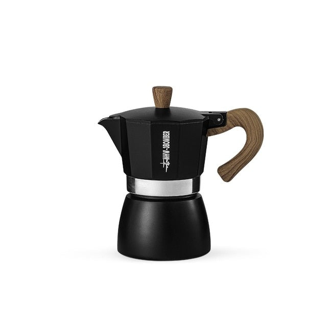 Vintage Holzgriff Espresso Maker Moka Pot Brühtools | Brehn