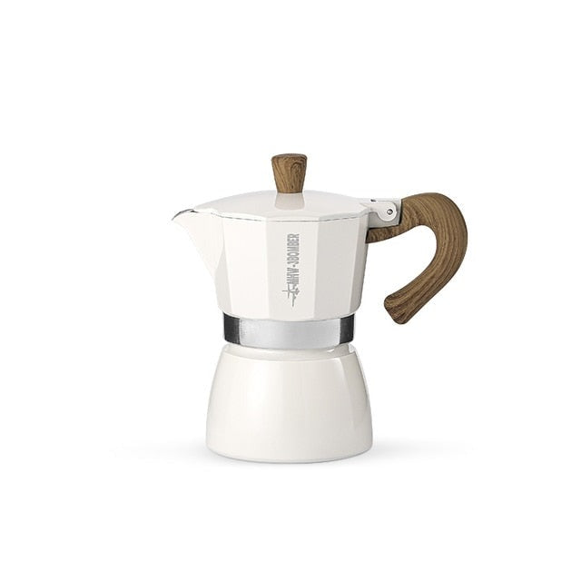 Vintage Holzgriff Espresso Maker Moka Pot Brühtools | Brehn