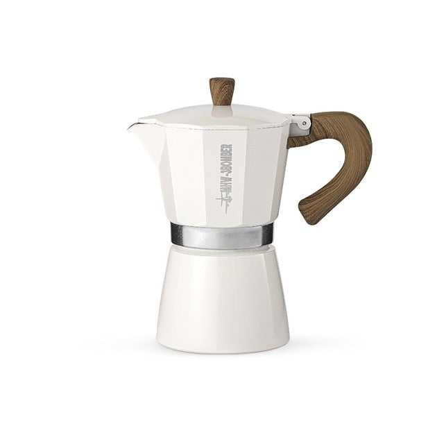 Vintage Holzgriff Espresso Maker Moka Pot Brühtools | Brehn