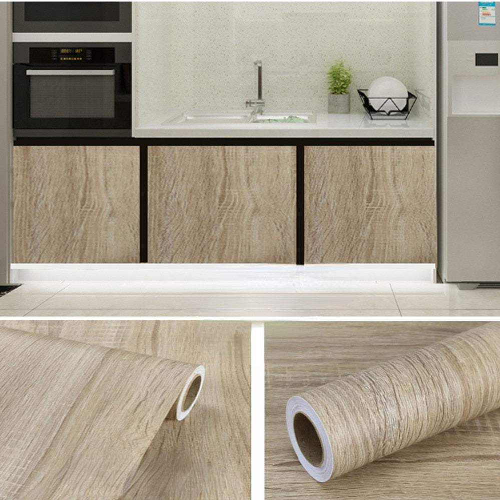 Vinyl Holzmaserung Aufkleber Kleiderschrank Tisch Möbelrenovierung | Brehn