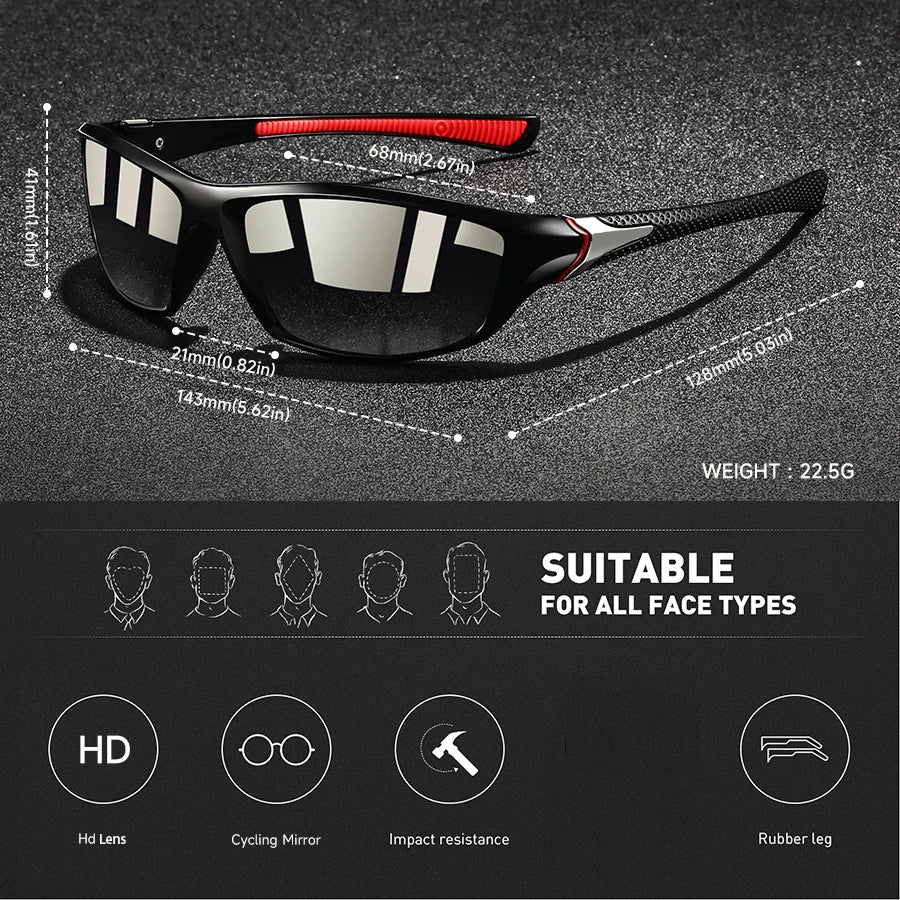 Polarisierte Wraparound-Sonnenbrille