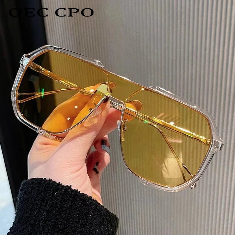 VOGUEVIEW SHADES – Übergroße quadratische Sonnenbrille mit UV400- und photochromen Gläsern