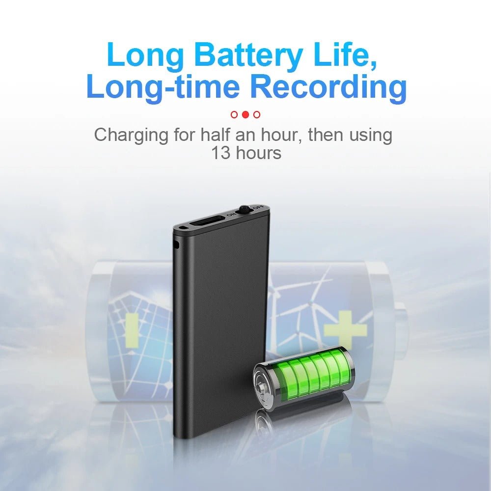 Kompakter, sprachaktivierter digitaler Audiorecorder