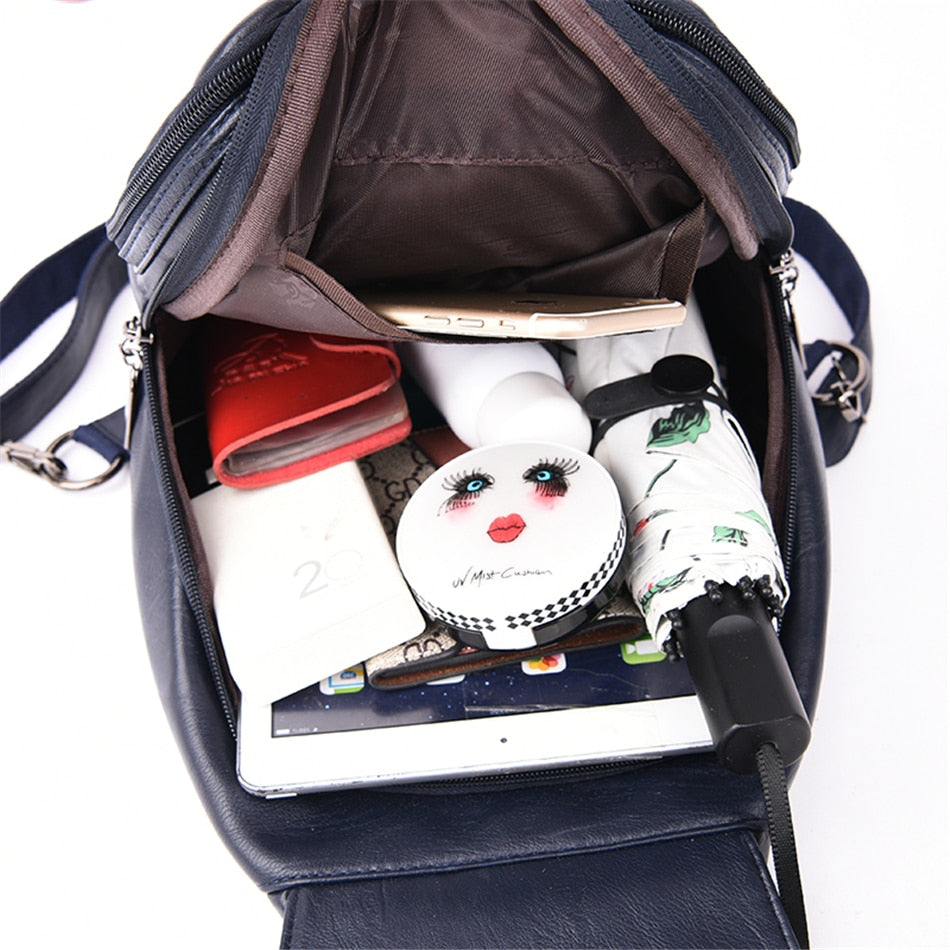Premium Wasserabweisender Leder Rucksack für Frauen | Brehn