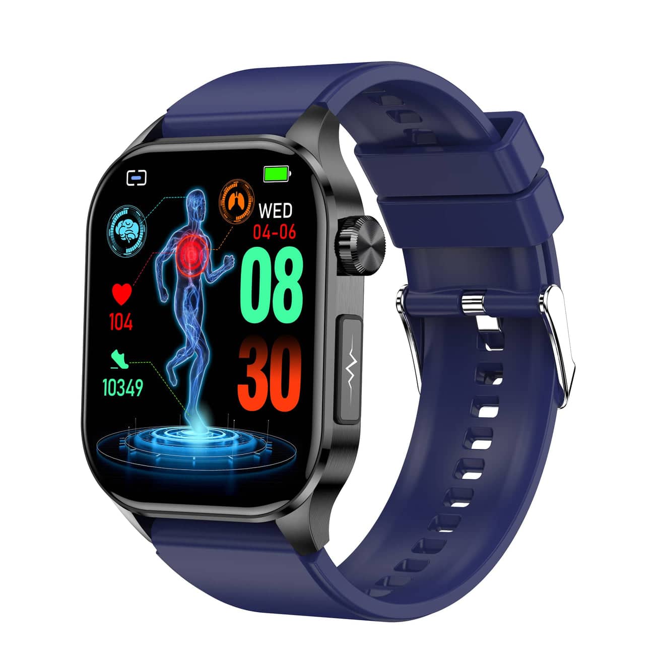 Brehn | Smartwatch für Gesundheit & Fitness – EKG, Blutdruck, Herzfrequenzmessung – Kompatibel mit iOS & Android