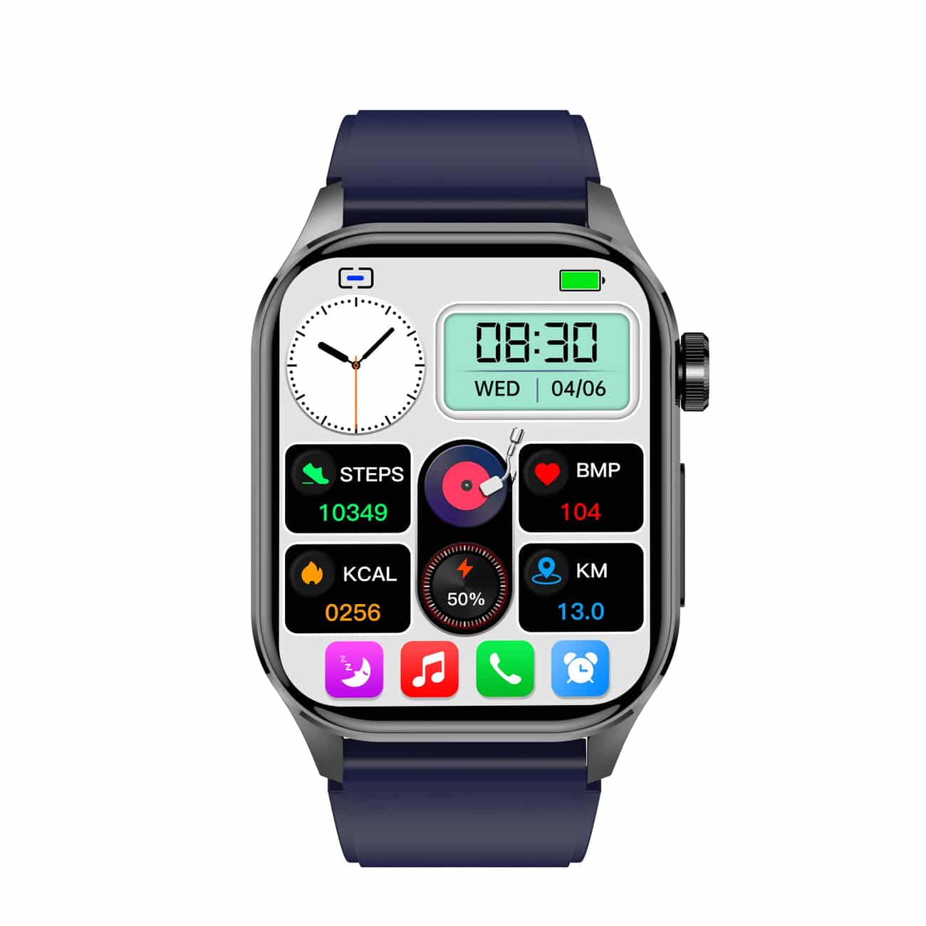 Brehn | Smartwatch für Gesundheit & Fitness – EKG, Blutdruck, Herzfrequenzmessung – Kompatibel mit iOS & Android