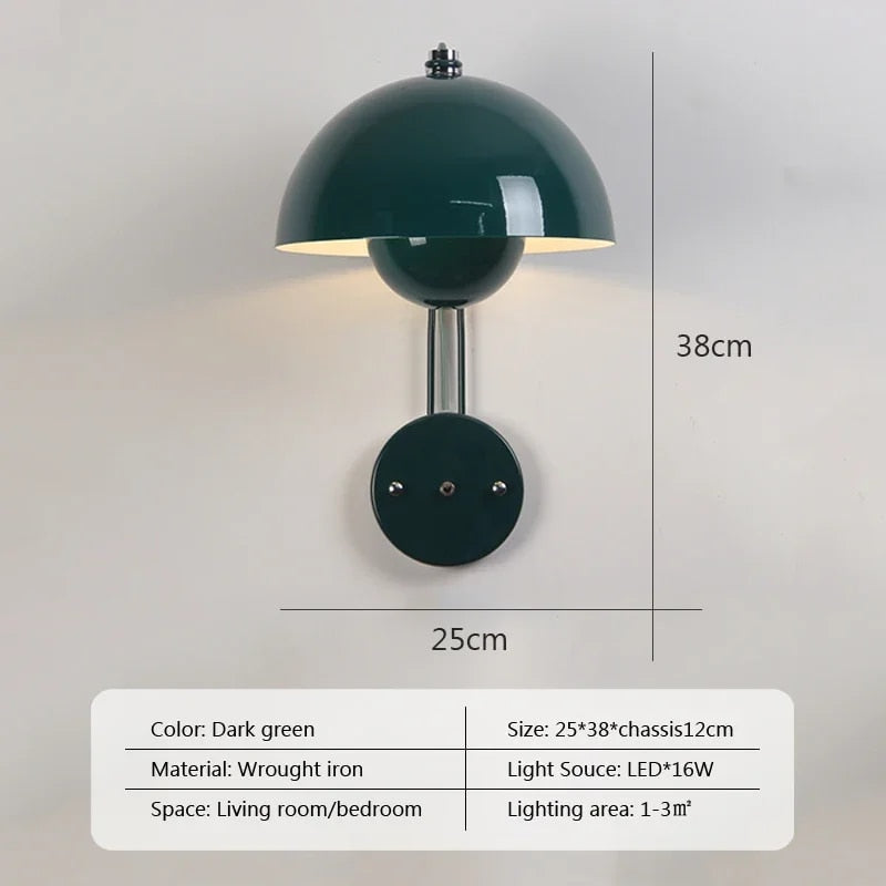 Brehn | ShroomLite Wandleuchte - Kreative Beleuchtung für modernes Interieur
