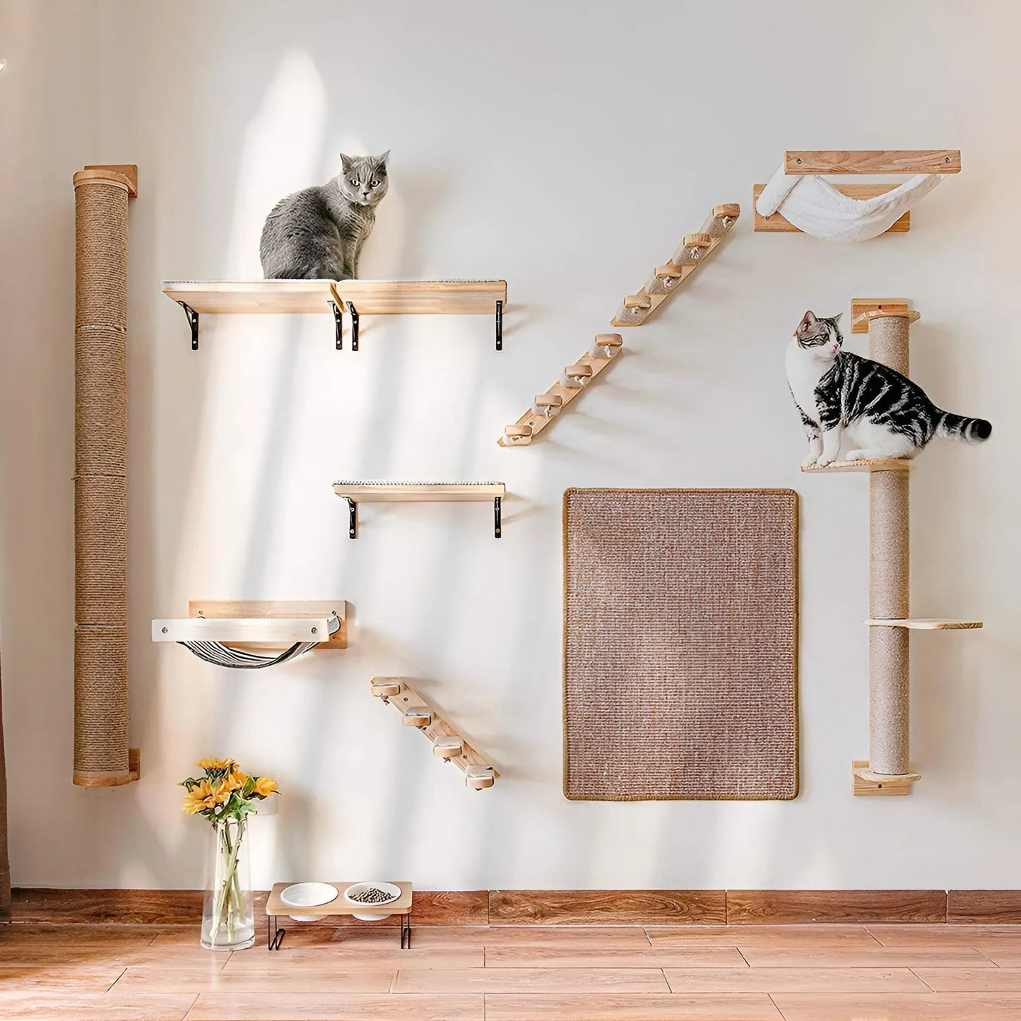 Brehn | Kletterbrett für Katzen mit Kratzbaum - ClimbPaws