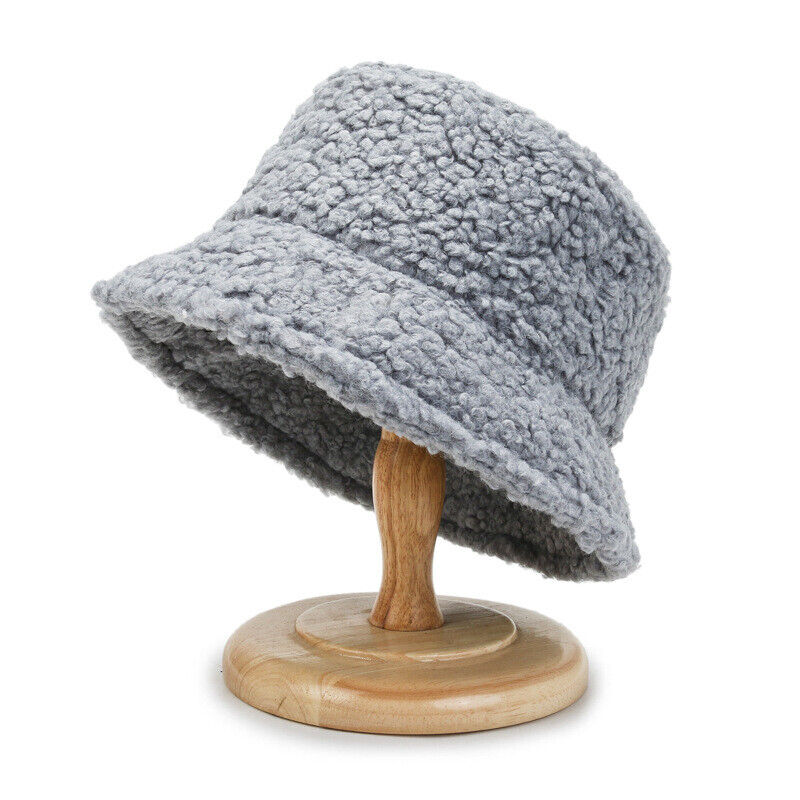 Livia Damen-Teddy-Bucket-Hat aus warmer Lammwolle
