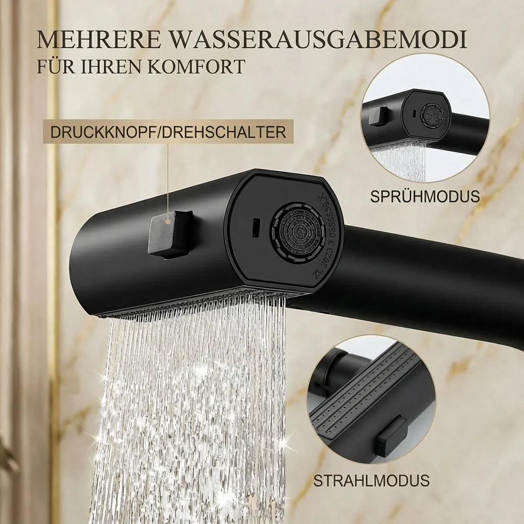Ausziehbare Küchenarmatur mit LED & 5 Strahlmodi | Brehn