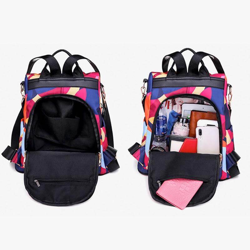 Wasserabweisender Diebstahlsicherer Damen-Rucksack mit mehreren Fächern – SafeHold | Brehn
