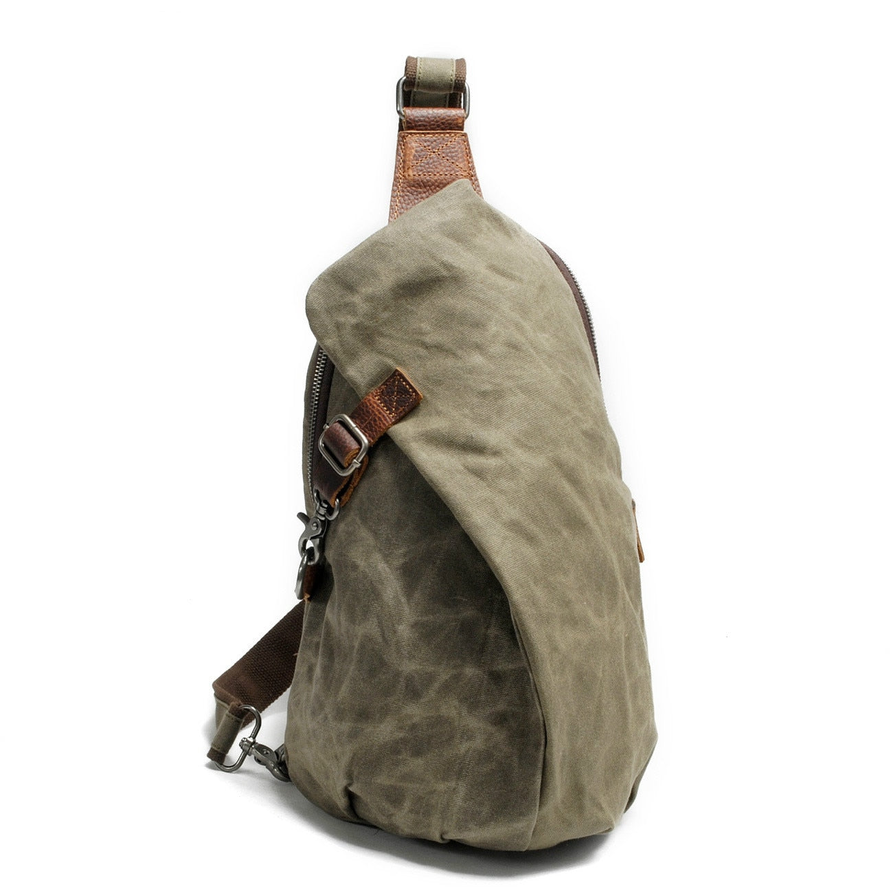 Wasserabweisende Canvas-Umhängetasche mit Diebstahlschutzfach – MultiWear | Brehn