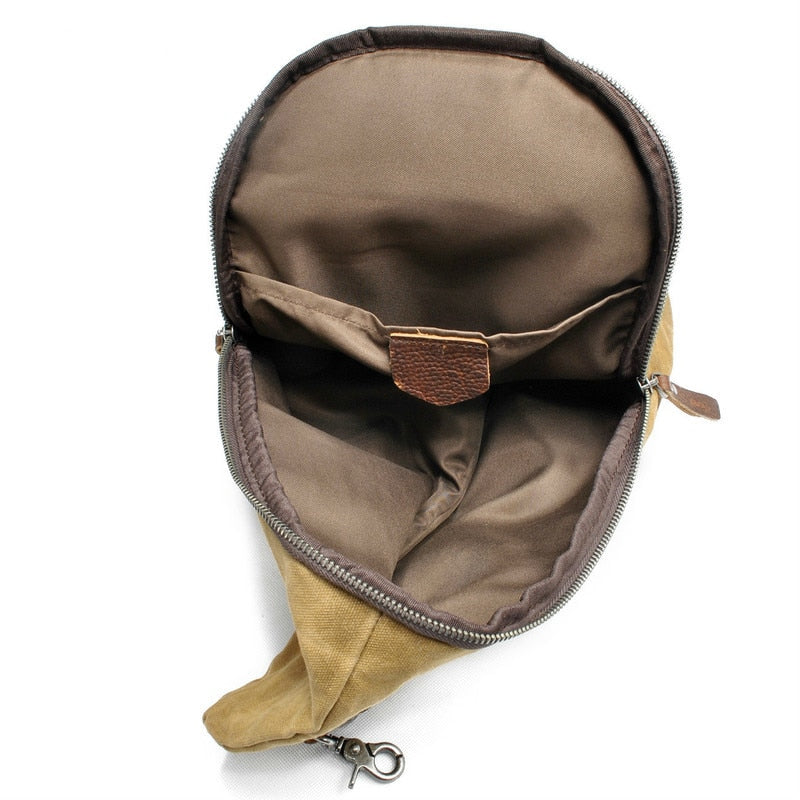 Wasserabweisende Canvas-Umhängetasche mit Diebstahlschutzfach – MultiWear | Brehn