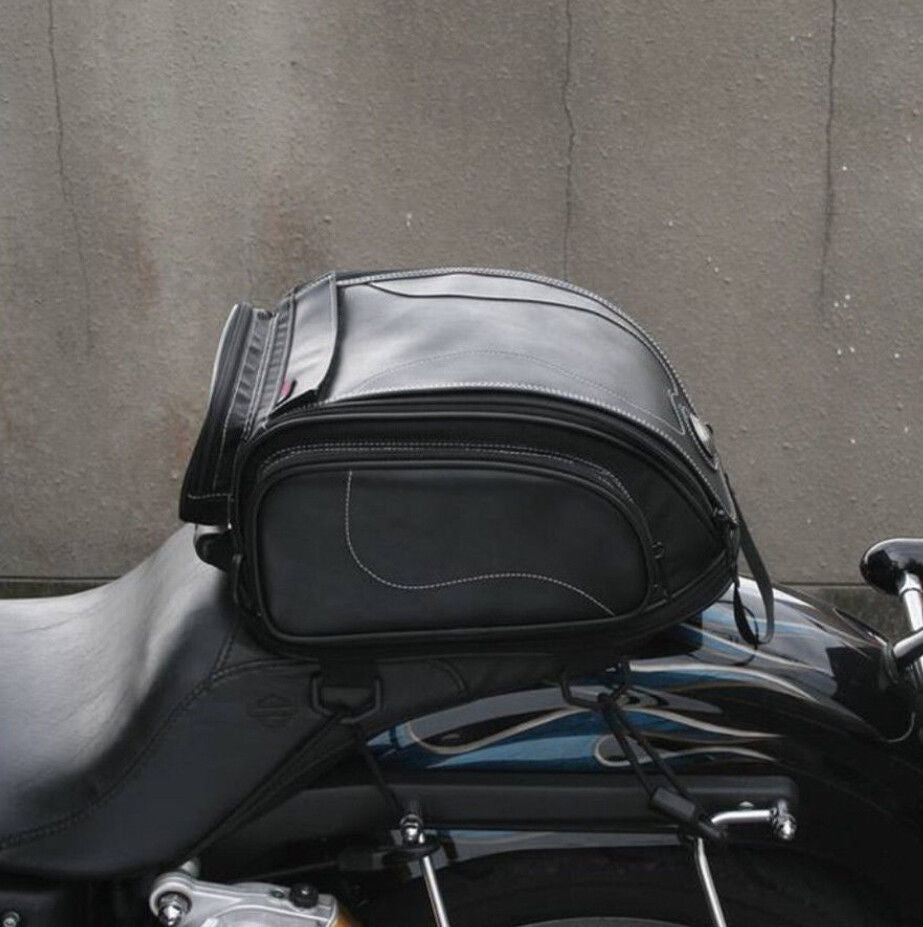 Wasserabweisende Motorradsatteltasche mit erweiterbarem Stauraum | Brehn