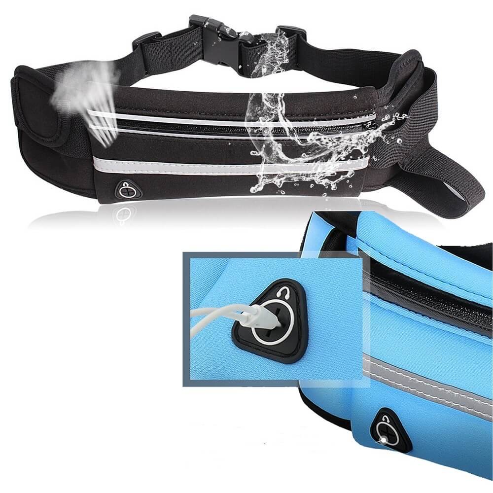 Wasserabweisender Laufgürtel – 1+1 KOSTENLOS Fitness- & Reiseaufbewahrungspack | Brehn