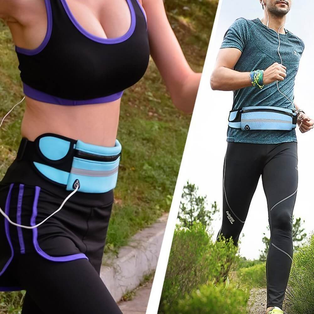 Wasserabweisender Laufgürtel – 1+1 KOSTENLOS Fitness- & Reiseaufbewahrungspack | Brehn
