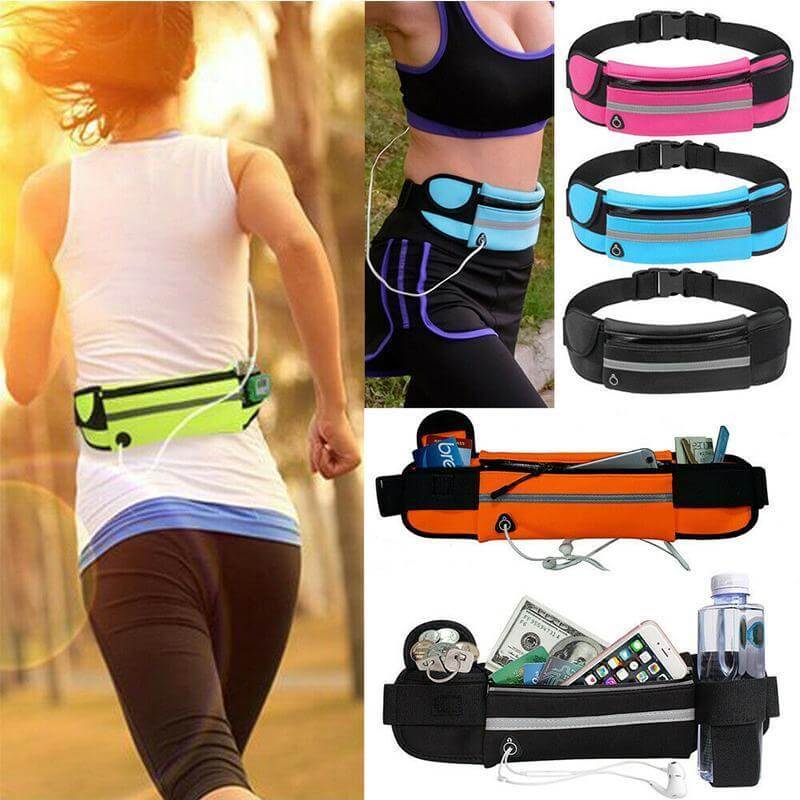 Wasserabweisender Laufgürtel – 1+1 KOSTENLOS Fitness- & Reiseaufbewahrungspack | Brehn